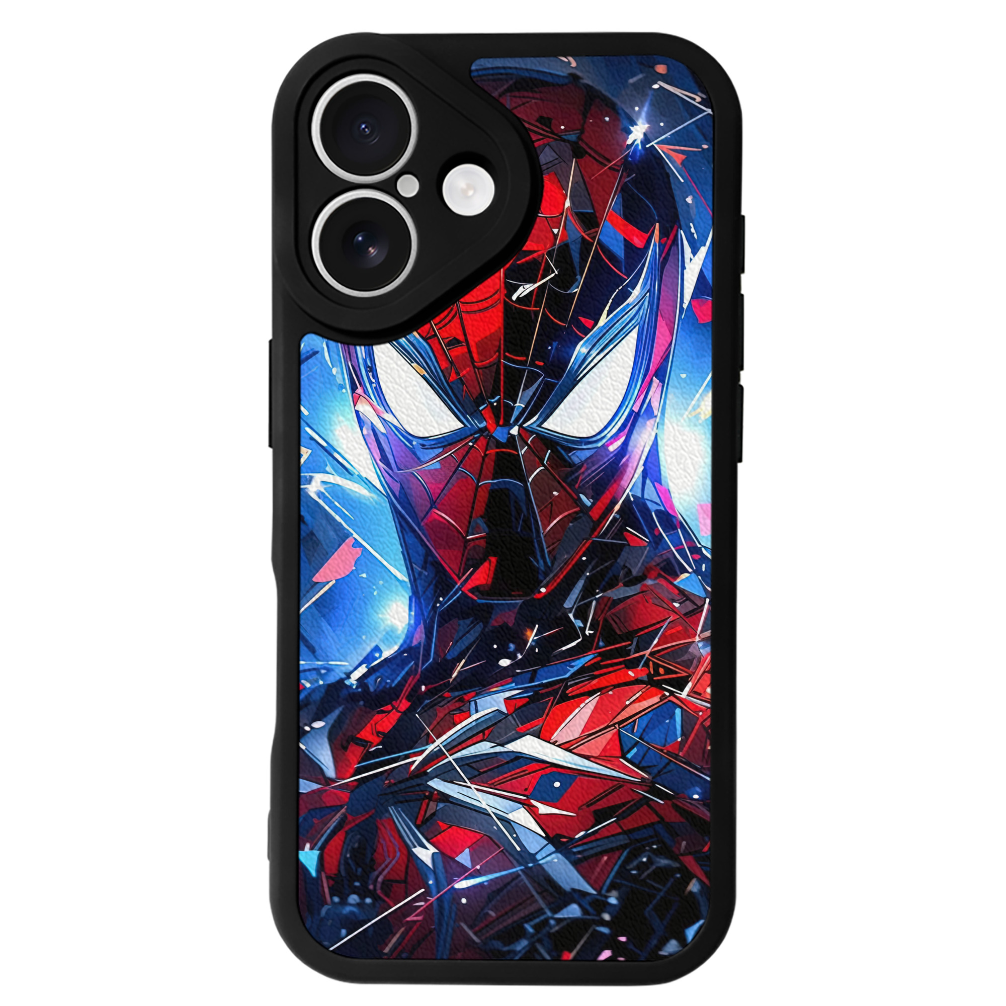 Spider Man スパイダーマン 【iPhone 16シリーズ対応】シリコンスマホケース（レザー調） 材質：シリコン
